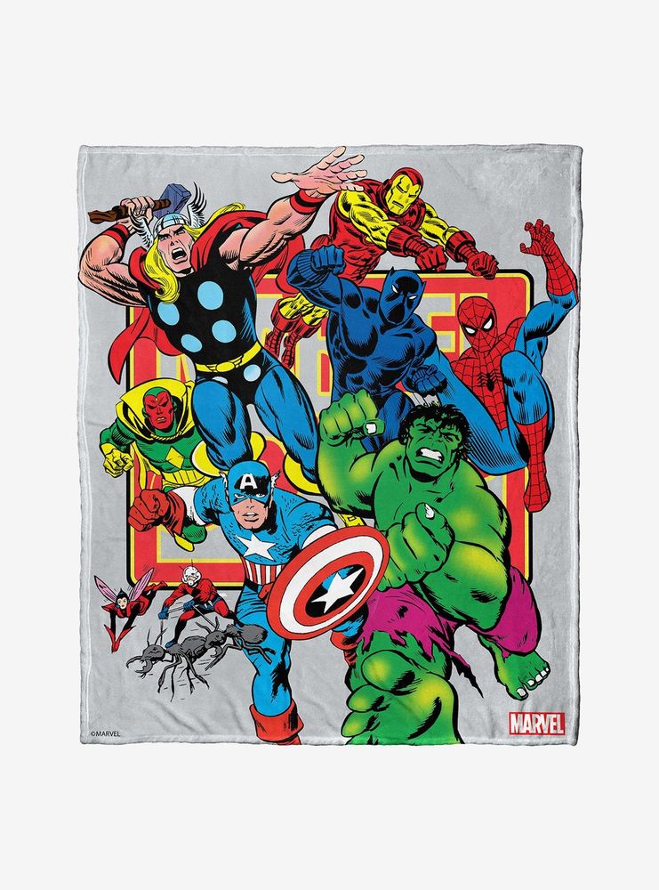 Marvel Future Fight Comic Run Throw Blanket