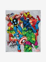 Marvel Future Fight Comic Run Throw Blanket