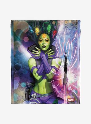 Marvel Guardians Of The Galaxy Beautiful Gamora Throw Blanket