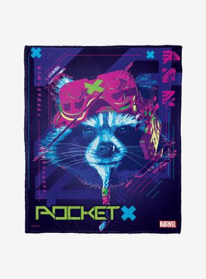Marvel Guardians Of The Galaxy Rocket X Throw Blanket