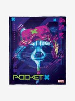 Marvel Guardians Of The Galaxy Rocket X Throw Blanket