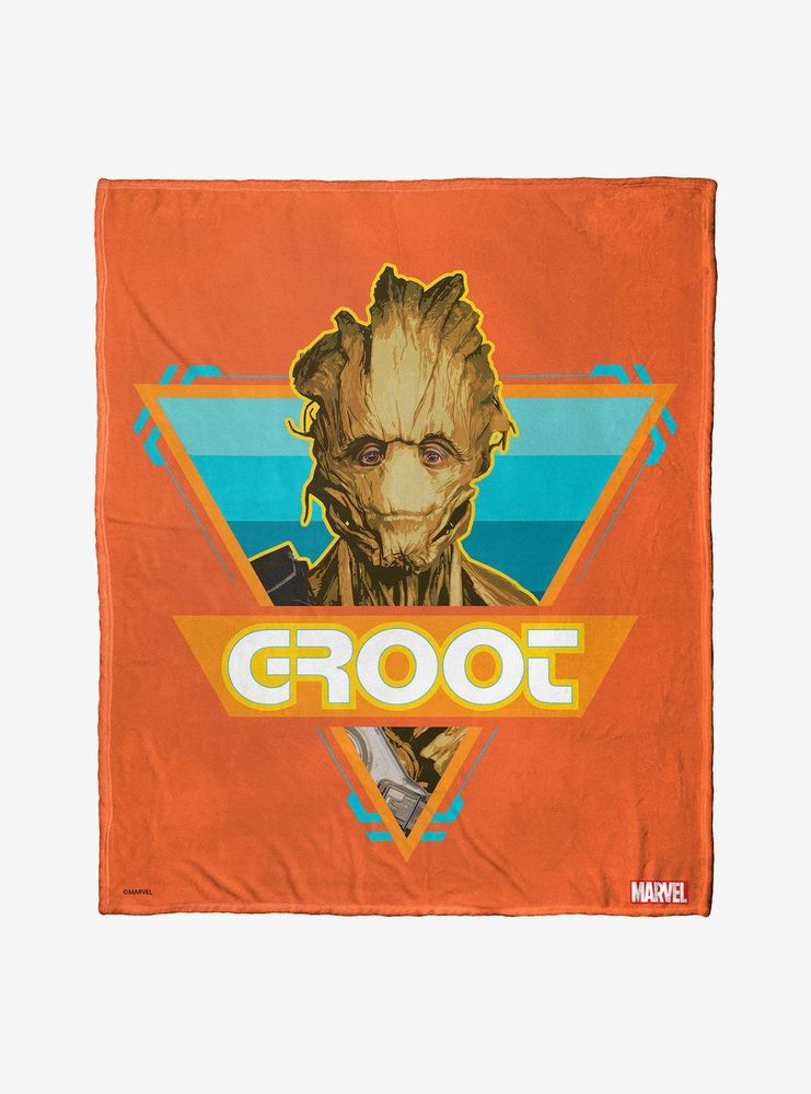 Marvel Guardians Of The Galaxy Surf Groot Throw Blanket