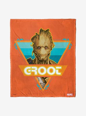 Marvel Guardians Of The Galaxy Surf Groot Throw Blanket