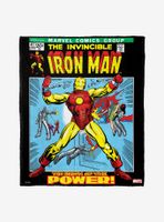 Marvel Iron Man Classic 70S Throw Blanket