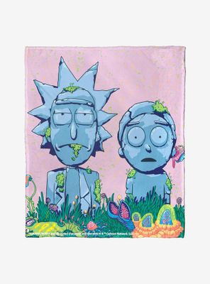 Rick And Morty Made Of Stone Throw Blanket