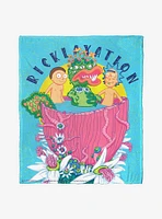 Rick And Morty Ricklaxation Throw Blanket