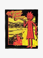Rick And Morty Slay Queen Throw Blanket