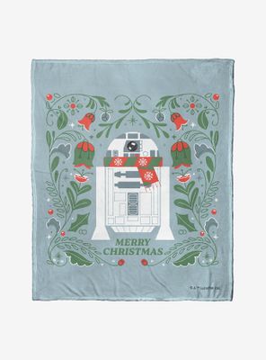 Star Wars Merry R2D2 Throw Blanket