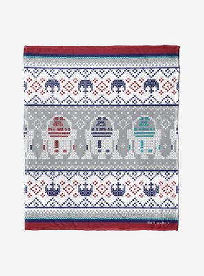 Star Wars R2D2 Sweater Throw Blanket