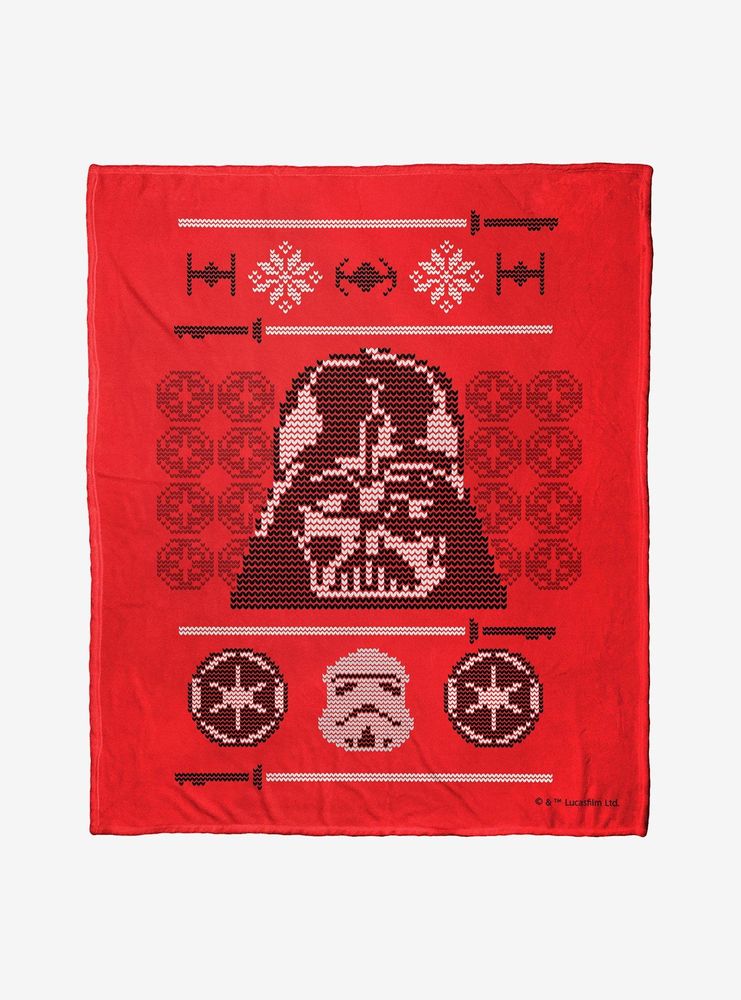 Star Wars Sith Xmas Sweater Throw Blanket