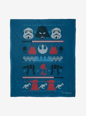 Star Wars Vader Xmas Sweater Throw Blanket