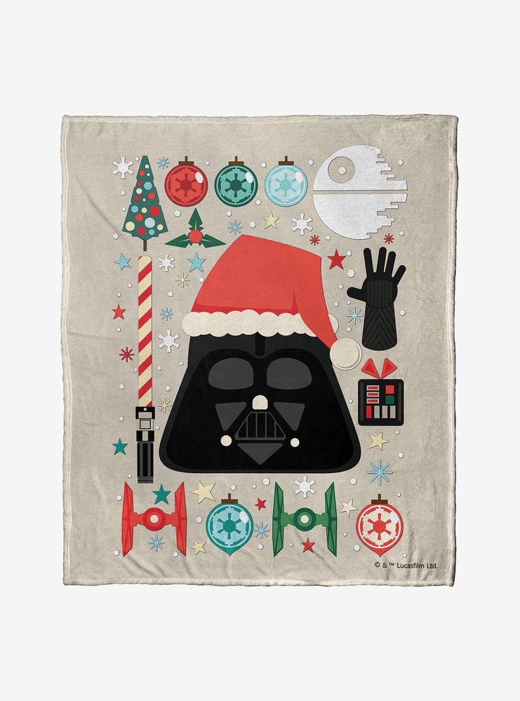Star Wars Vader Xmas Throw Blanket