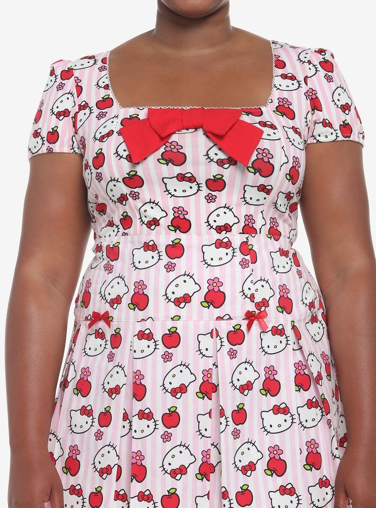 Hello Kitty Apple Stripe Girls Skimmer Top Plus