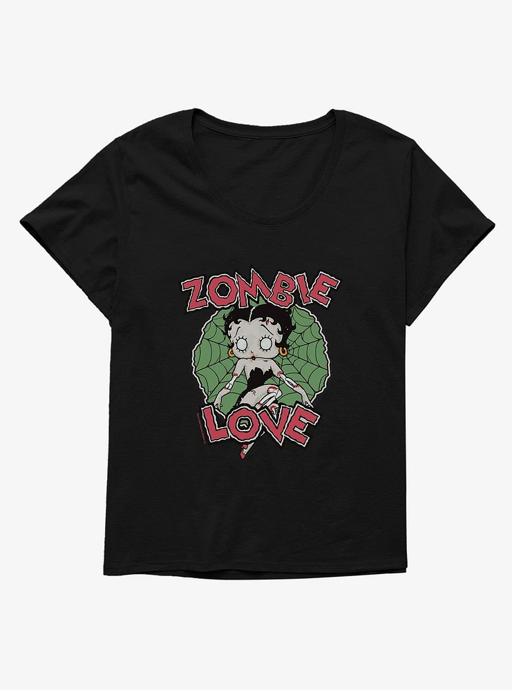 Betty Boop Zombie Love Girls T-Shirt Plus