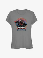 Marvel Thor: Love and Thunder Asgardians Circle Badge Girls T-Shirt