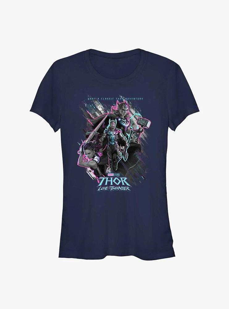 Marvel Thor: Love and Thunder Classic Adventure Girls T-Shirt