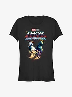 Marvel Thor: Love and Thunder Fire Goats Girls T-Shirt