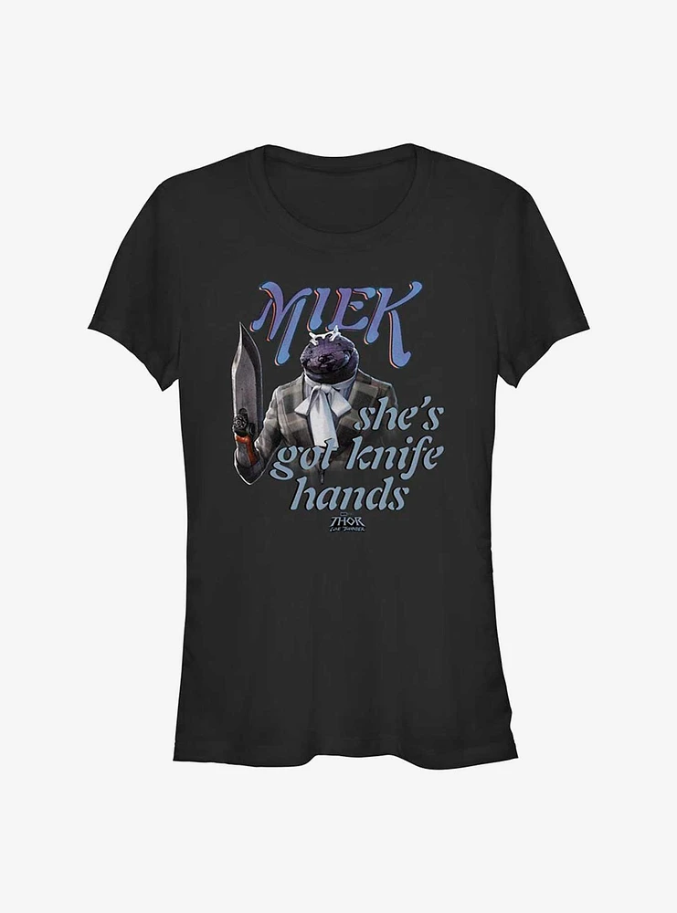 Marvel Thor: Love and Thunder Miek Knife Hands Girls T-Shirt