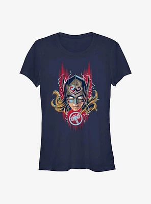 Marvel Thor: Love and Thunder Mighty Helmet Girls T-Shirt