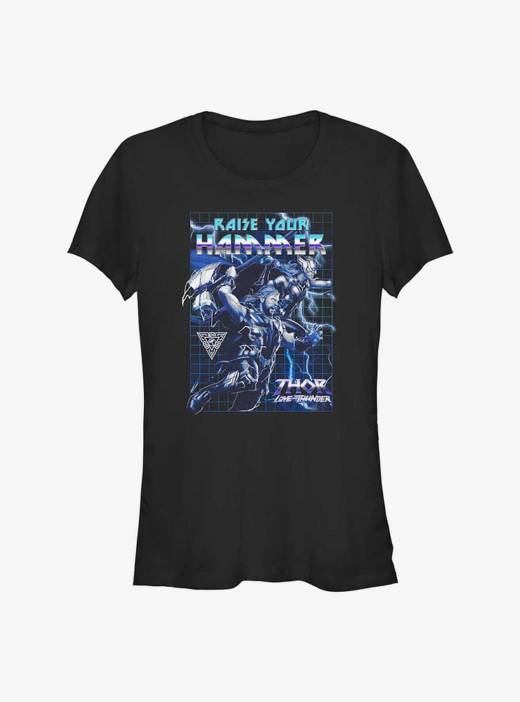 Marvel Thor: Love and Thunder Raise Your Hammer Girls T-Shirt