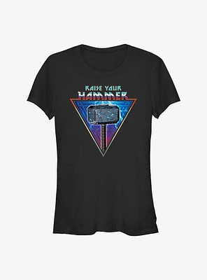 Marvel Thor: Love and Thunder Raise Your Mjolnir Girls T-Shirt