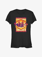 Marvel Thor: Love and Thunder Two Thors Badge Girls T-Shirt