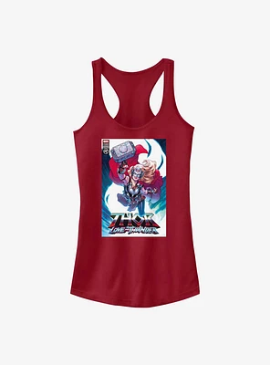 Marvel Thor: Love and Thunder Jane Foster Comic Cover Girls Tank