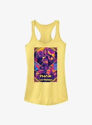Marvel Thor: Love and Thunder Neon Poster Girls Tank