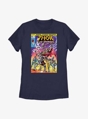 Marvel Thor: Love And Thunder For Asgard Comic Cover Womens T-Shirt