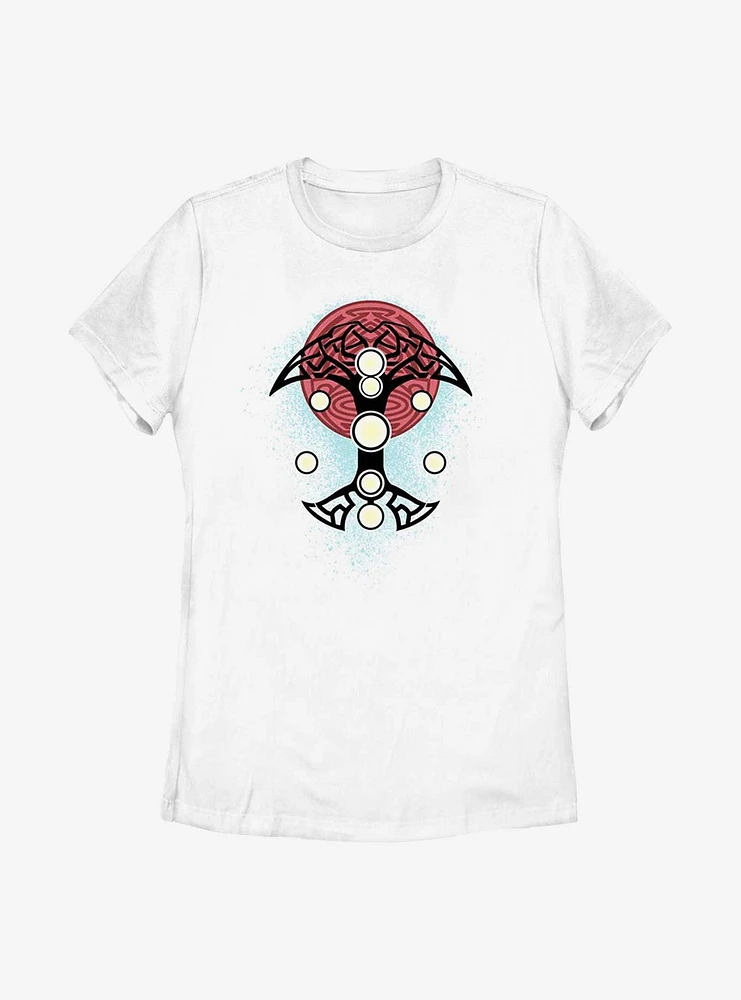 Marvel Thor: Love And Thunder Blue Splatter Cosplay Womens T-Shirt