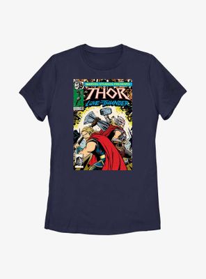 Marvel Thor: Love And Thunder Comic Cover Womens T-Shirt