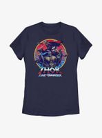 Marvel Thor: Love And Thunder Group Emblem Womens T-Shirt