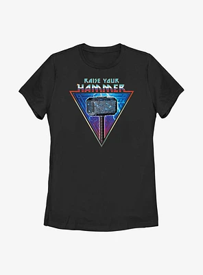 Marvel Thor: Love And Thunder Mjolnir Raise Your Hammer Womens T-Shirt