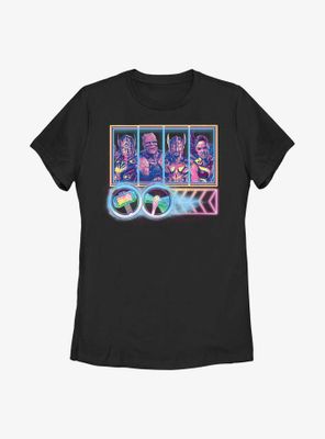 Marvel Thor: Love And Thunder Neon Character Select Womens T-Shirt