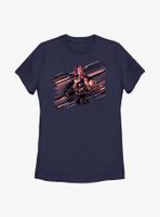 Marvel Thor: Love And Thunder Stripes Mighty Thor Womens T-Shirt