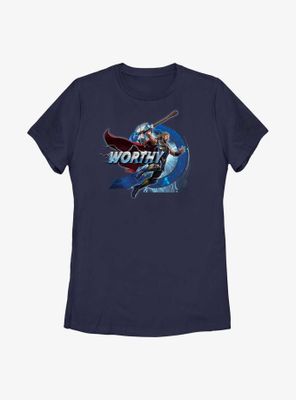 Marvel Thor: Love And Thunder Worthy Jump Womens T-Shirt