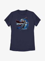 Marvel Thor: Love And Thunder Worthy Jump Womens T-Shirt