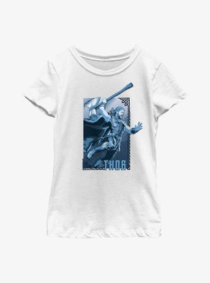 Marvel Thor: Love And Thunder Axe Leap Hero Youth Girls T-Shirt