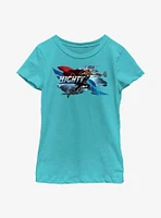 Marvel Thor: Love And Thunder Dashing Mighty Thor Youth Girls T-Shirt