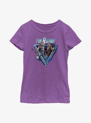 Marvel Thor: Love And Thunder For Asgard Youth Girls T-Shirt
