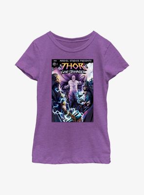 Marvel Thor: Love And Thunder Gorr Comic Cover Youth Girls T-Shirt