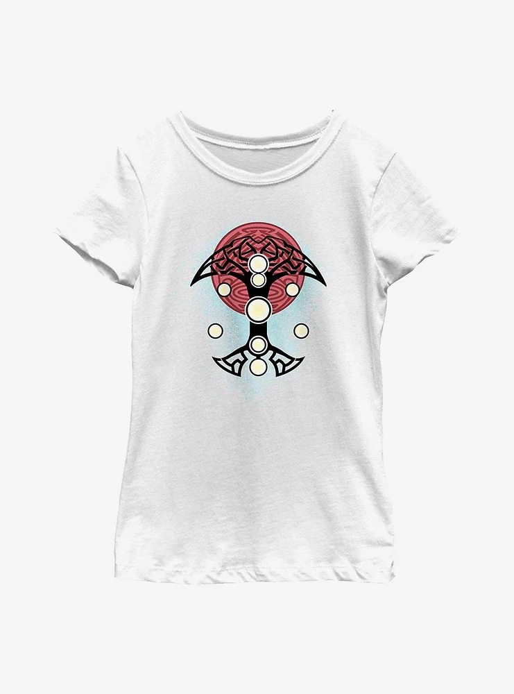 Marvel Thor: Love And Thunder Blue Splatter Cosplay Youth Girls T-Shirt