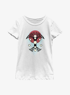 Marvel Thor: Love And Thunder Blue Splatter Cosplay Youth Girls T-Shirt