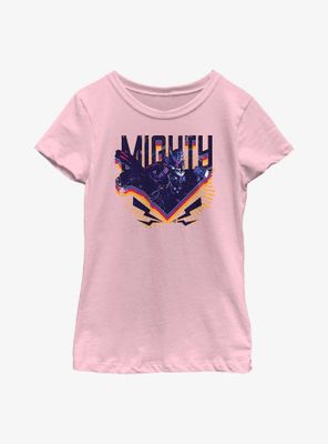 Marvel Thor: Love And Thunder Mighty Thor Triangle Badge Youth Girls T-Shirt
