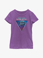 Marvel Thor: Love And Thunder Mjolnir Raise Your Hammer Youth Girls T-Shirt