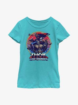 Marvel Thor: Love And Thunder Group Emblem Youth Girls T-Shirt