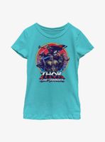 Marvel Thor: Love And Thunder Group Emblem Youth Girls T-Shirt