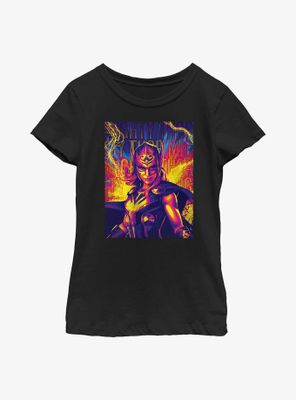 Marvel Thor: Love And Thunder Mighty Hero Lightning Youth Girls T-Shirt