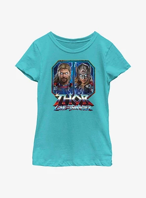 Marvel Thor: Love And Thunder Portraits Boxup Youth Girls T-Shirt