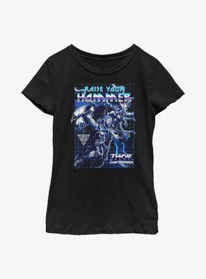 Marvel Thor: Love And Thunder Raise Your Hammer Youth Girls T-Shirt